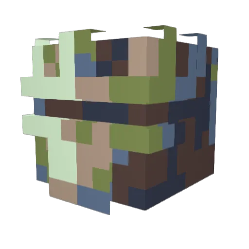 BiggyRection Minecraft avatar head, 3D render