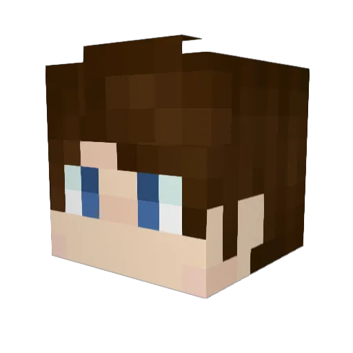 Biggyb717 Minecraft avatar head, 3D render