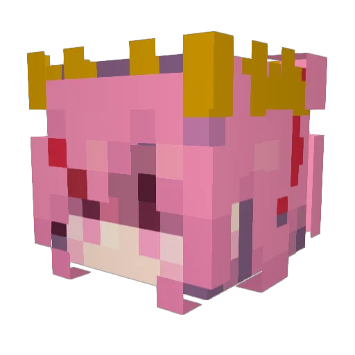Bighatman21 Minecraft avatar head, 3D render