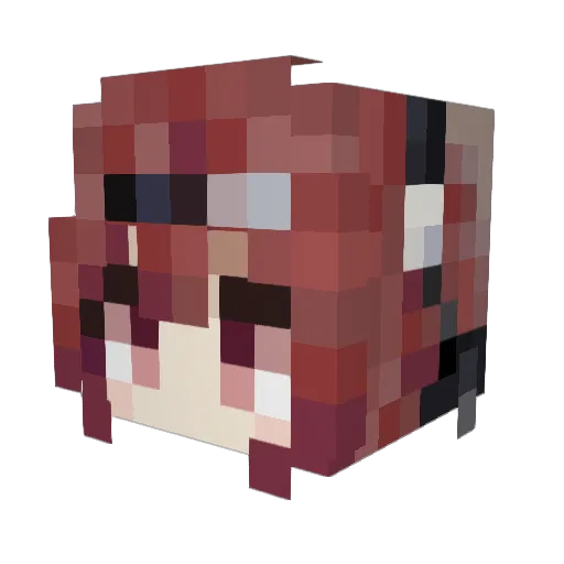 Bighead98 Minecraft avatar head, 3D render