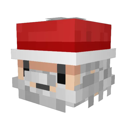 Bighouses Minecraft avatar head, 3D render