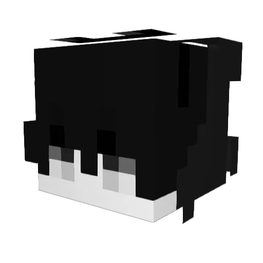 Bigibim Minecraft avatar head, 3D render