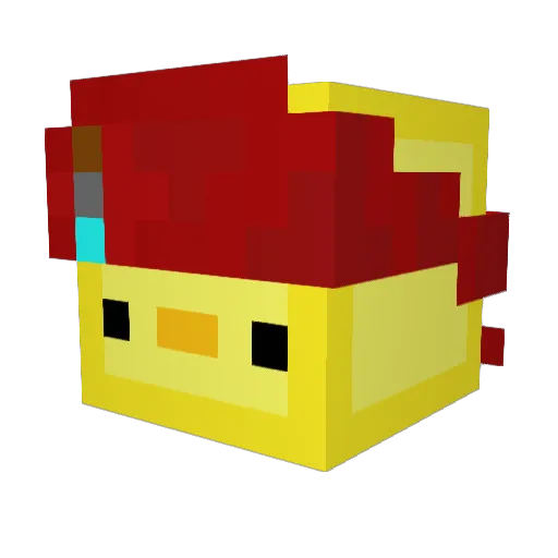 Bigio_Bond Minecraft avatar head, 3D render