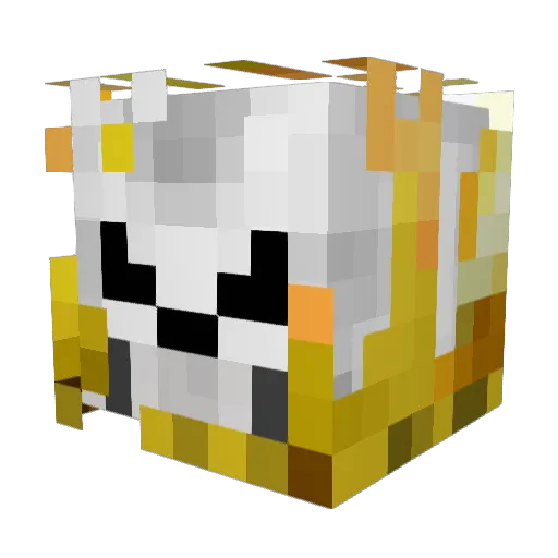 Bigjames10 Minecraft avatar head, 3D render