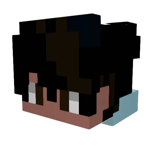 Bigjonas27 Minecraft avatar head, 3D render
