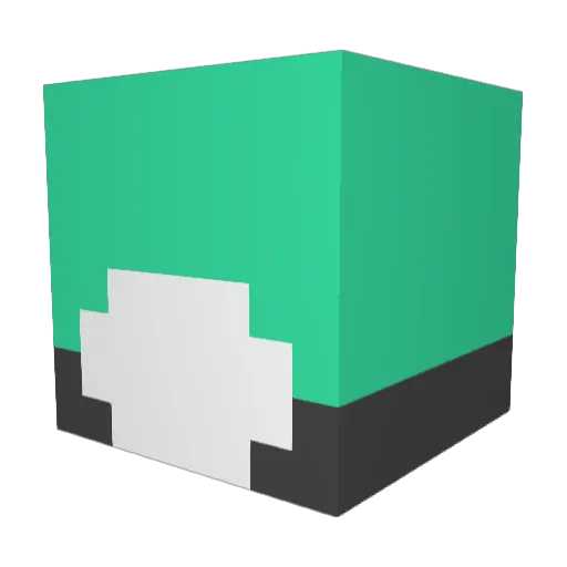 Bigkrookodile Minecraft avatar head, 3D render