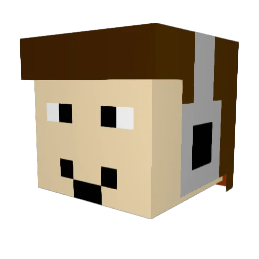 Biglogan21 Minecraft avatar head, 3D render