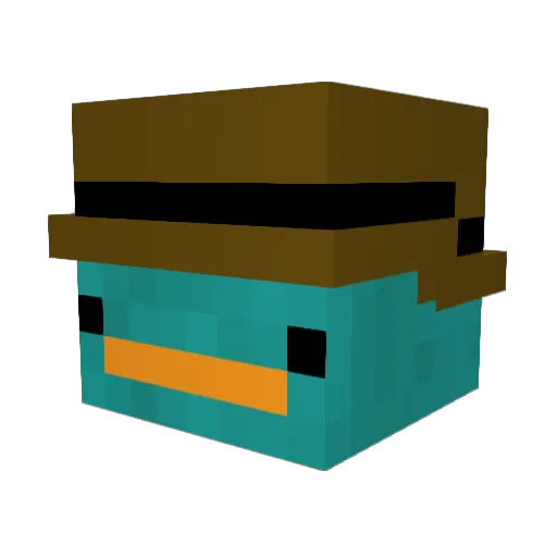 Bigman1432 Minecraft avatar head, 3D render