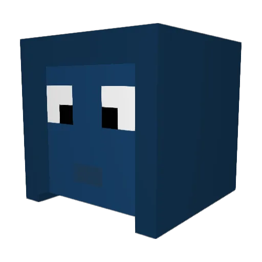 Bigman740 Minecraft avatar head, 3D render
