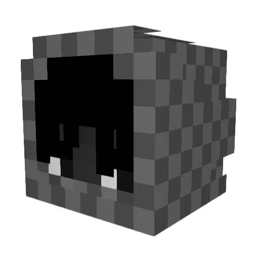 Bigman_KJ Minecraft avatar head, 3D render