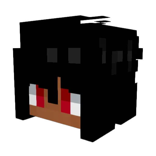 Bigmansaucy Minecraft avatar head, 3D render