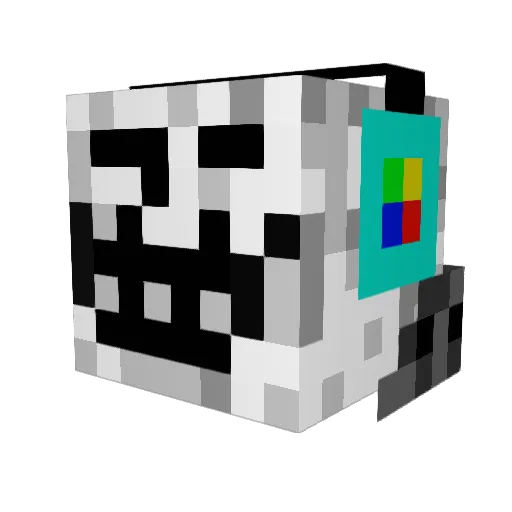 Bigmomma69 Minecraft avatar head, 3D render