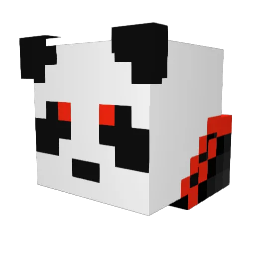 Bignoam Minecraft avatar head, 3D render