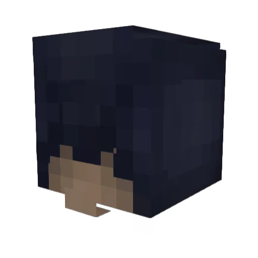 Bignuttyyy Minecraft avatar head, 3D render