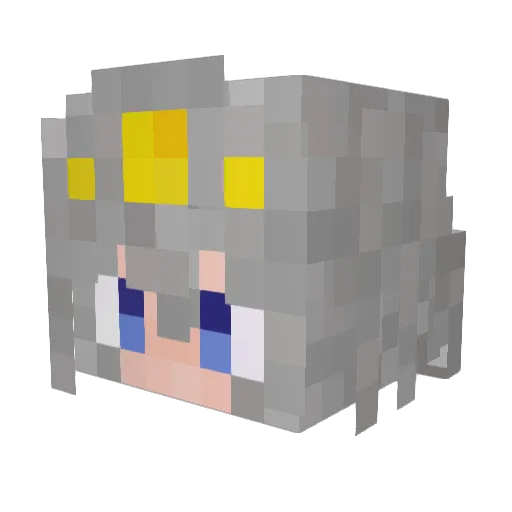 Bigone923 Minecraft avatar head, 3D render