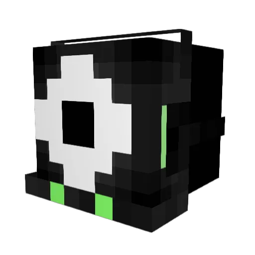 BigoneEye Minecraft avatar head, 3D render