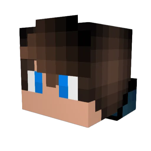 Bigoud33 Minecraft avatar head, 3D render