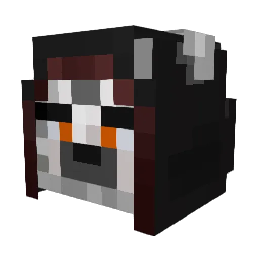 BigredSteam Minecraft avatar head, 3D render