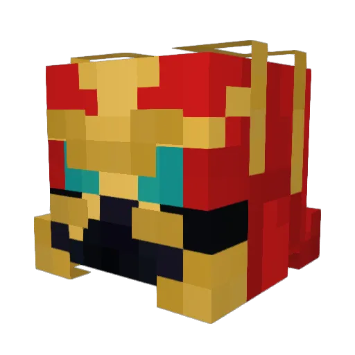 Bigs0520 Minecraft avatar head, 3D render