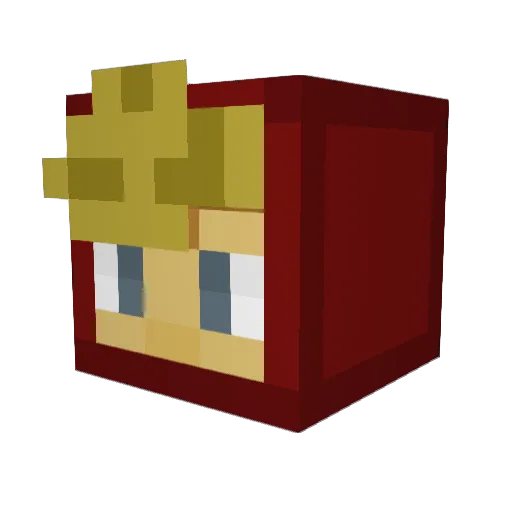 BigsetGamer Minecraft avatar head, 3D render