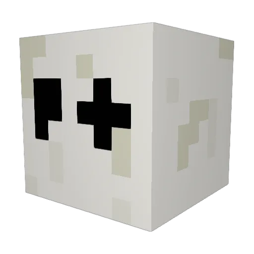 Bigsteppy Minecraft avatar head, 3D render