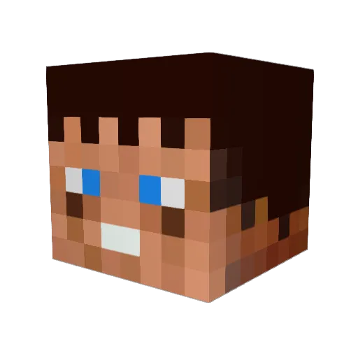 Bigtoy_J Minecraft avatar head, 3D render