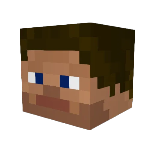 Bigtreeleaf Minecraft avatar head, 3D render