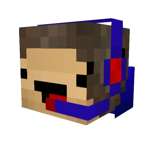 Bigtymer94 Minecraft avatar head, 3D render