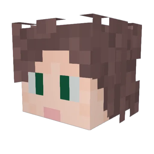 Bigunfire12 Minecraft avatar head, 3D render