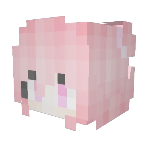 Bigwhitegoose Minecraft avatar head, 3D render