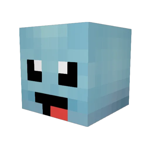 Bigzmaster Minecraft avatar head, 3D render