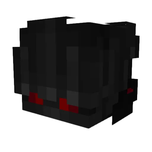 Bihd Minecraft avatar head, 3D render