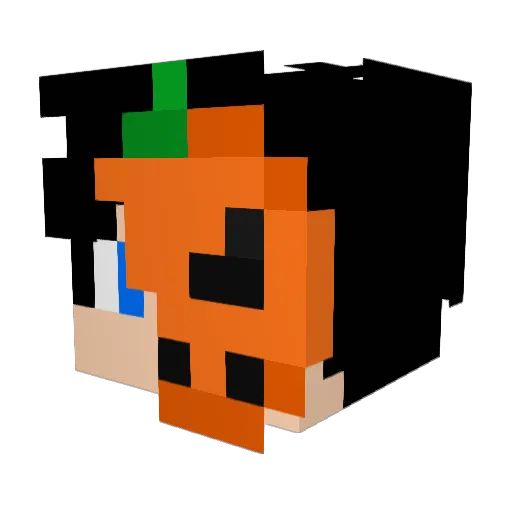 Biigol Minecraft avatar head, 3D render