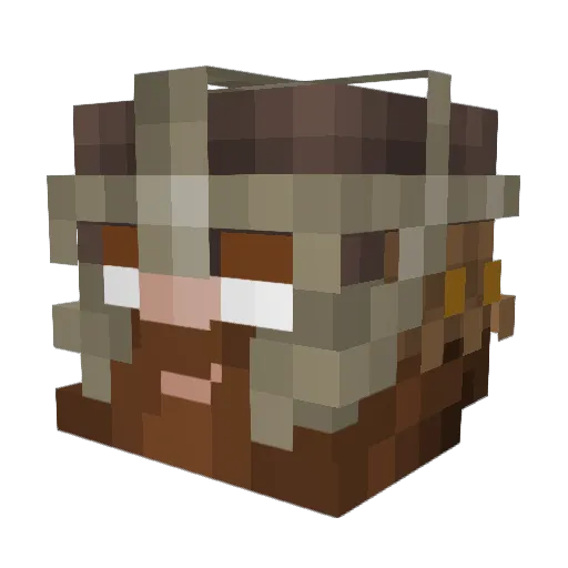 BiilyTheKid Minecraft avatar head, 3D render
