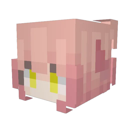 BiinhaGi Minecraft avatar head, 3D render