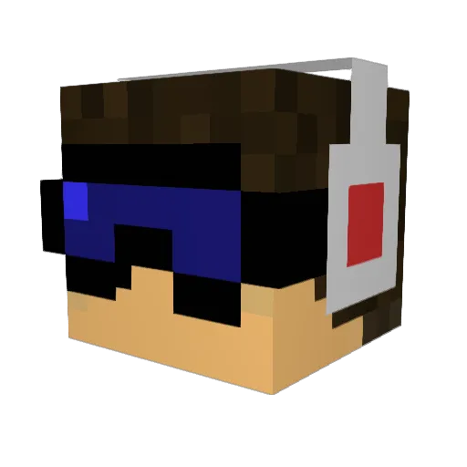 Bijl_Maniak Minecraft avatar head, 3D render