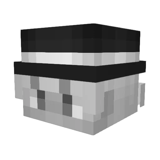 Bijzonder Minecraft avatar head, 3D render