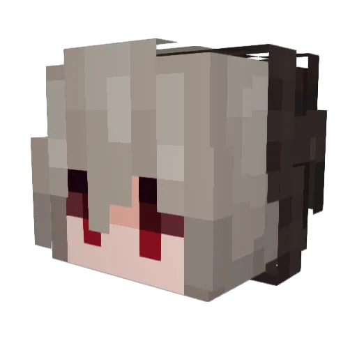 Biker9 Minecraft avatar head, 3D render