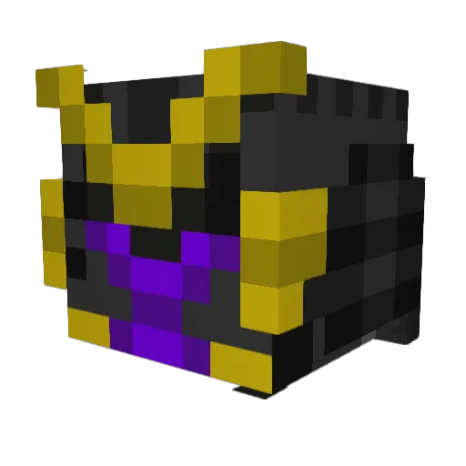 BikkoSama Minecraft avatar head, 3D render