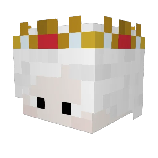 BikuKaze Minecraft avatar head, 3D render