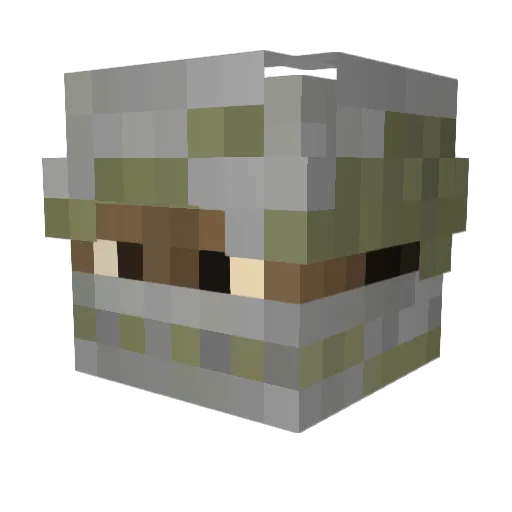 Bikuta08 Minecraft avatar head, 3D render
