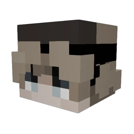 Bilal40k Minecraft avatar head, 3D render