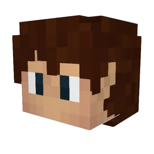 BilboBagginns Minecraft avatar head, 3D render