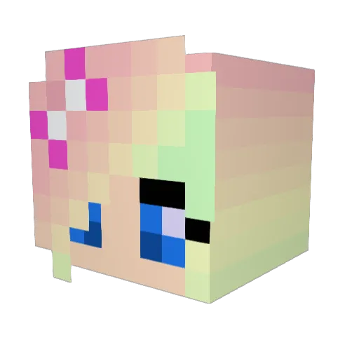 Bilbum79 Minecraft avatar head, 3D render