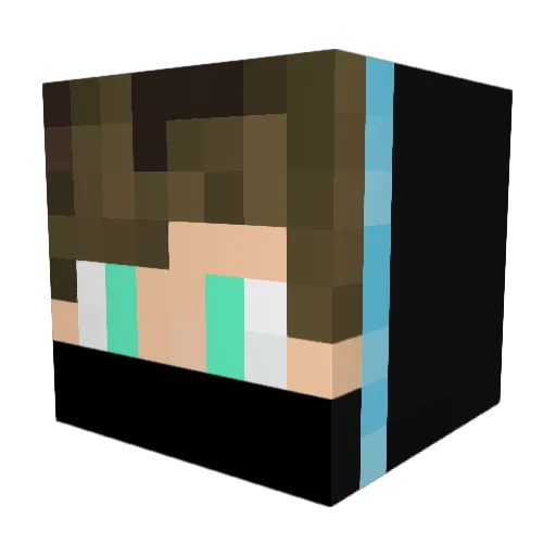 Bilda_cz Minecraft avatar head, 3D render