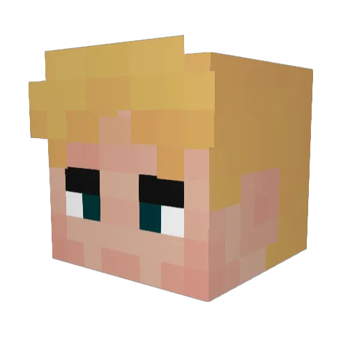 Bilder325 Minecraft avatar head, 3D render