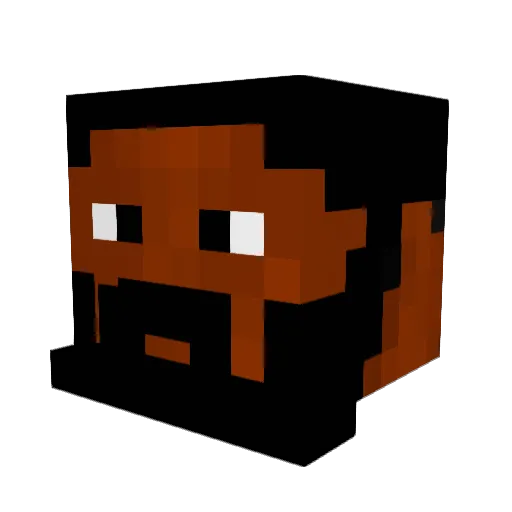 Bildukas Minecraft avatar head, 3D render