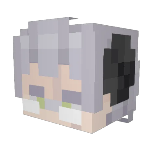 Bilec Minecraft avatar head, 3D render