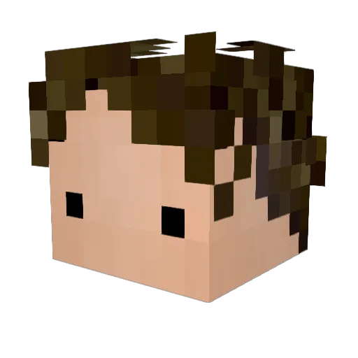 Bileford Minecraft avatar head, 3D render