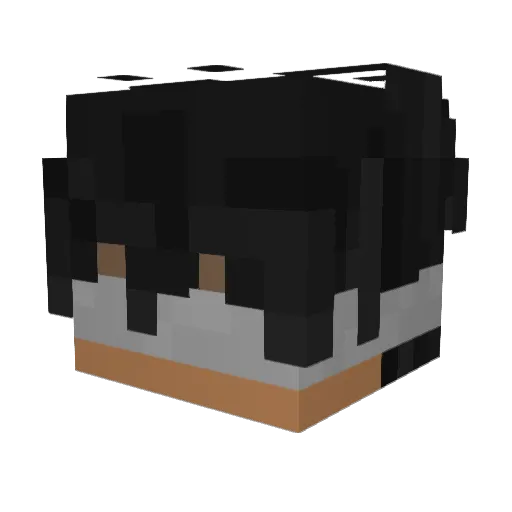Bileldzzz Minecraft avatar head, 3D render